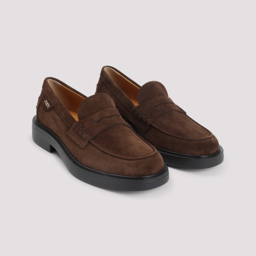 Tods Brown Suede Loafers With 3Cm Heel - NWT - Picture 3 of 3